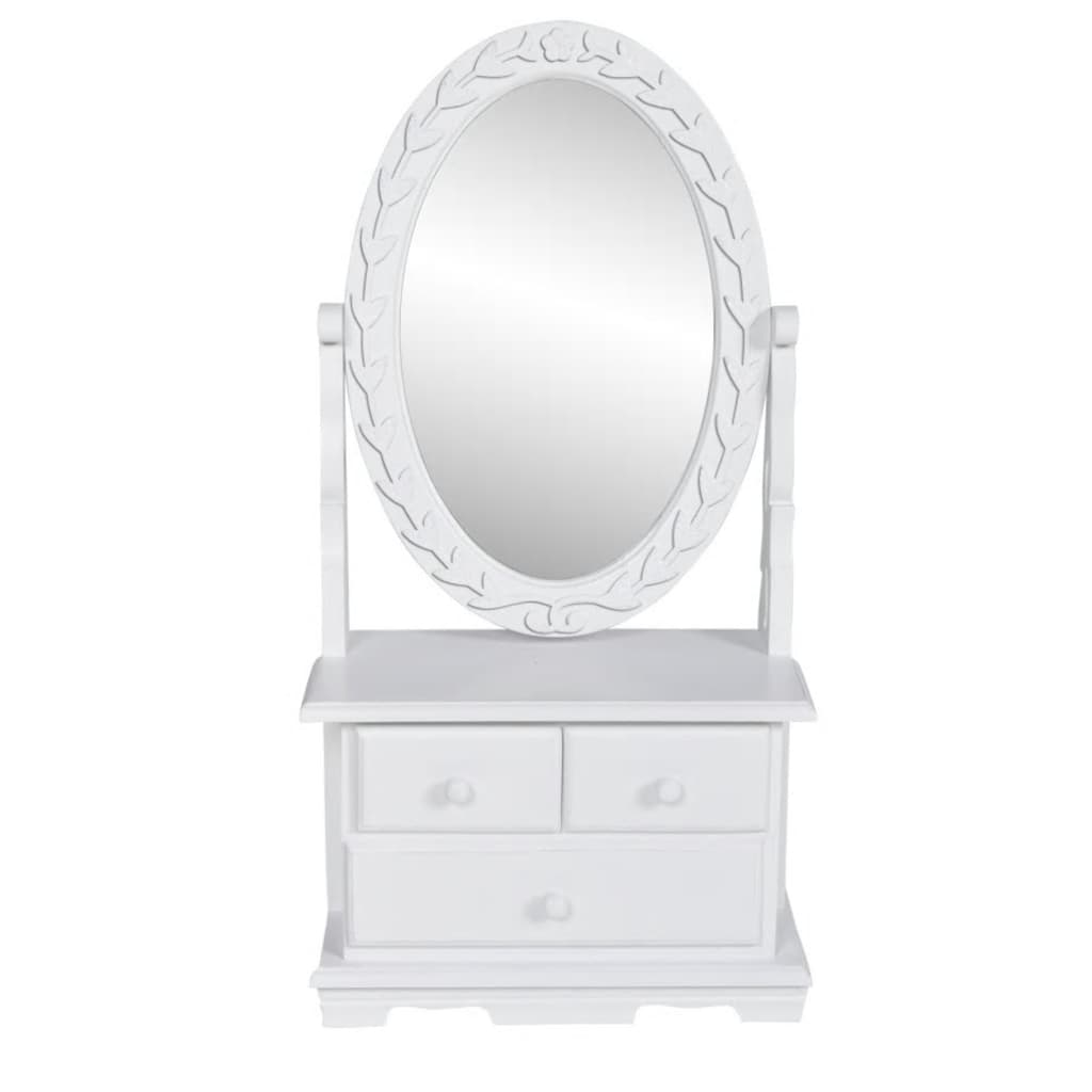 dressing table with oval swivel mirror, MDF Default - Shop at LoveMi