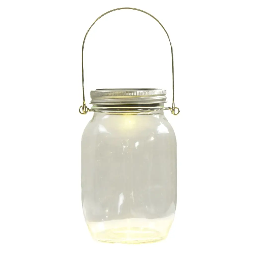 Solar Lights Mason Jar Design 12 pcs. Warm White