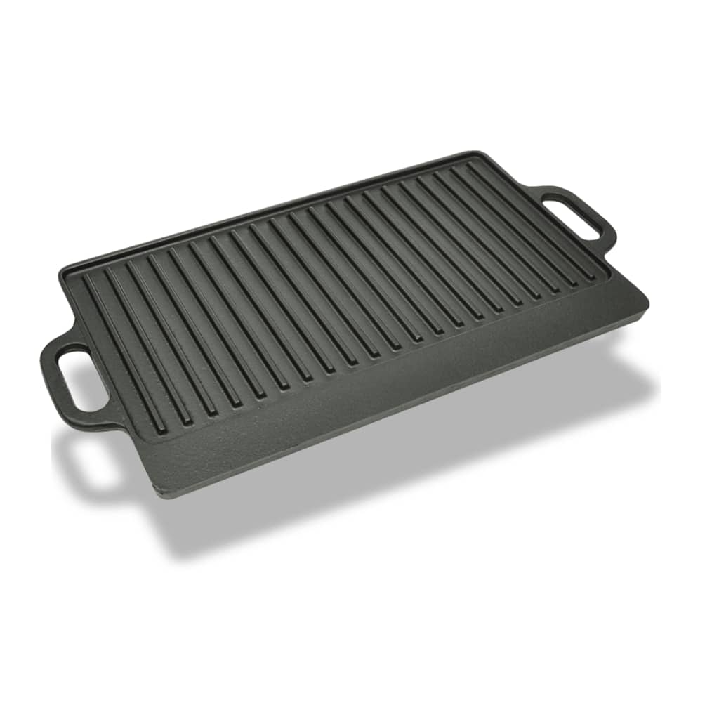   Reversible Cast Iron Grill Plate 50x23 cm