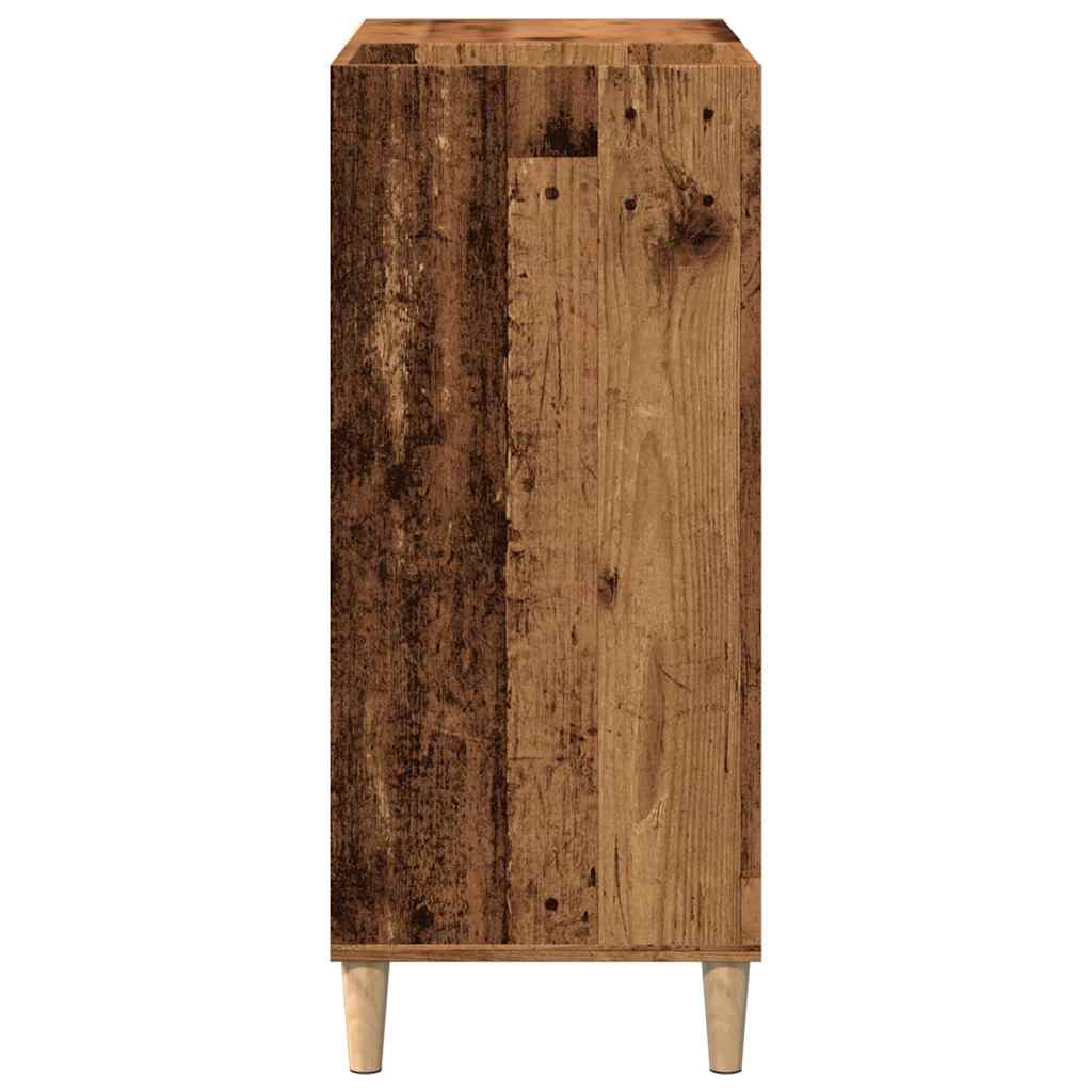 record cabinet, reclaimed wood look, 84.5x38x89 cm, engineered wood Product Image