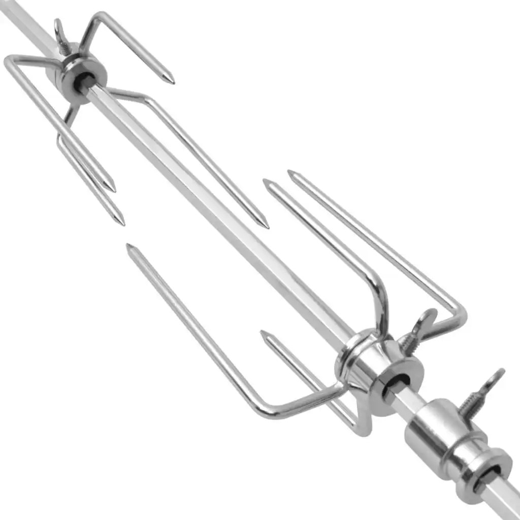 Grill Spit with Motor, Steel, 1000 mm