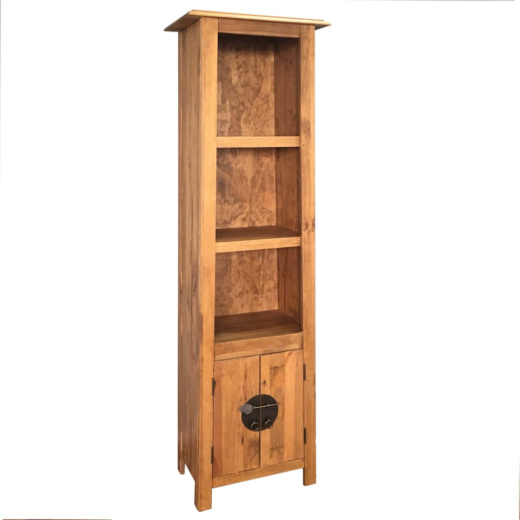   Bathroom Tall Cabinet Solid Pine Wood 48x32x170 cm