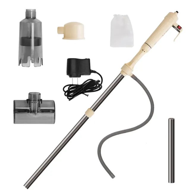 Multifunctional Electric Aquarium Gravel Cleaner Kit Length Adjustable Automatic Fish Tank Vacuum Cleaner Beige - Shop at LoveMi