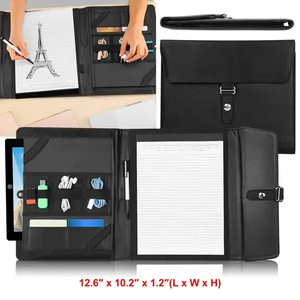 Padfolio Portfolio Folder Business Document Organizer PU