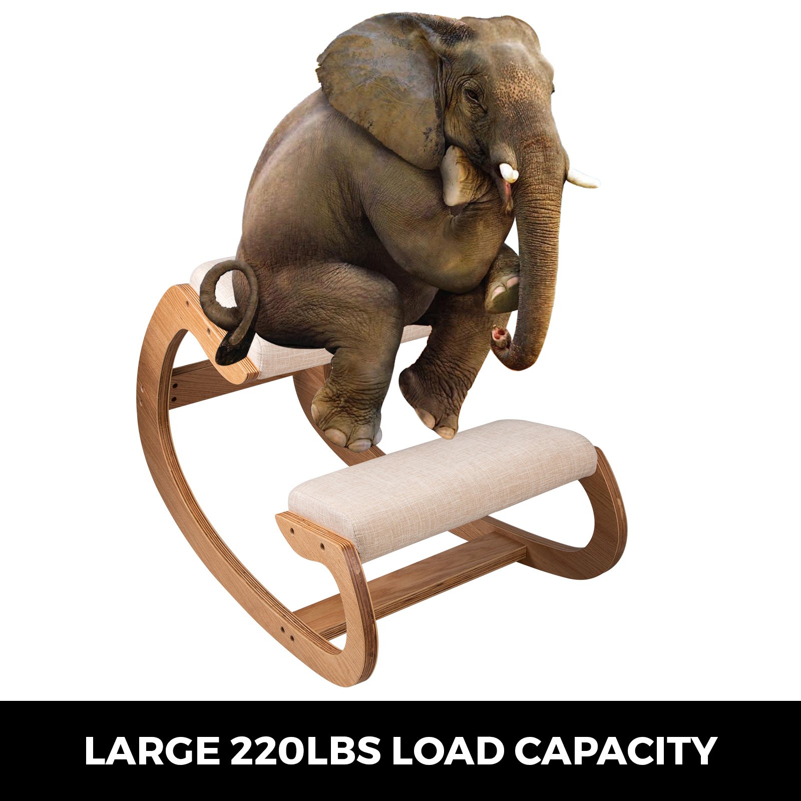 Ergonomic Kneeling Chair 99.8 Kg Load Capacity Kneeling