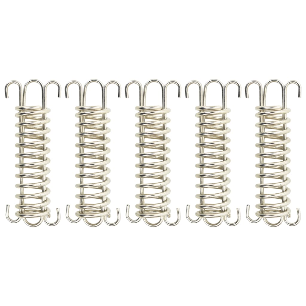   tension springs for sun sails, 5 pcs., stainless steel