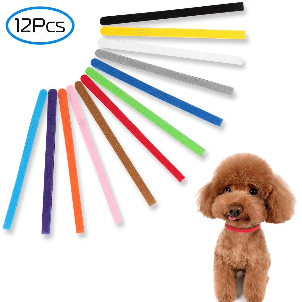 12 Colors Whelping Puppy ID Collars Adjustable Double Sided Pet ID Bands Standard - Shop at LoveMi