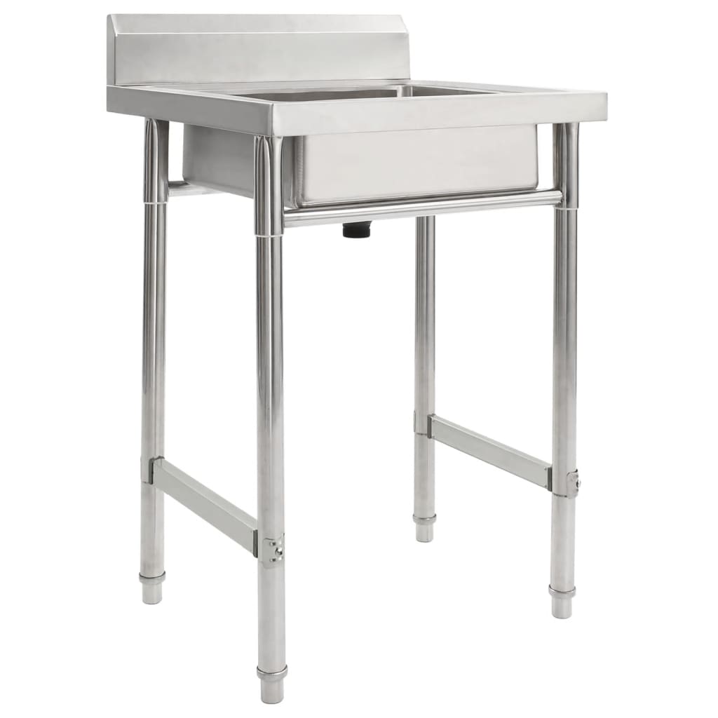  kitchen sink, single bowl, stainless steel