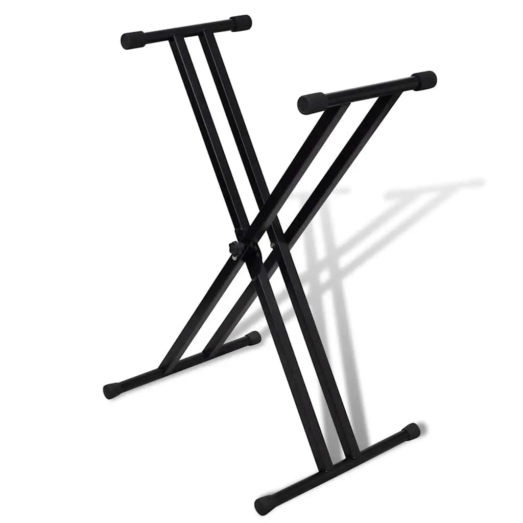 Adjustable Double-Reinforced Keyboard Stand X-Frame