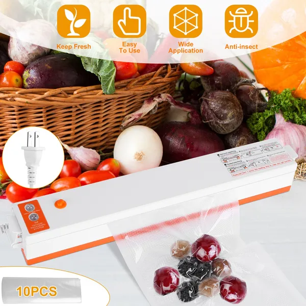 Electric Vacuum Sealer Machine Household Automatic Food Vacuum Sealer Quick Sealing System Machine — foto 4
