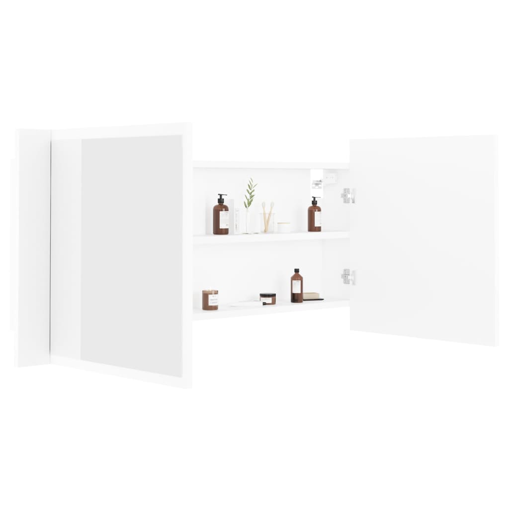   LED bathroom mirror cabinet 100x acrylic — foto 4