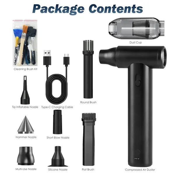 Compressed Air Duster Brushless Motor 250000RPM Stepless