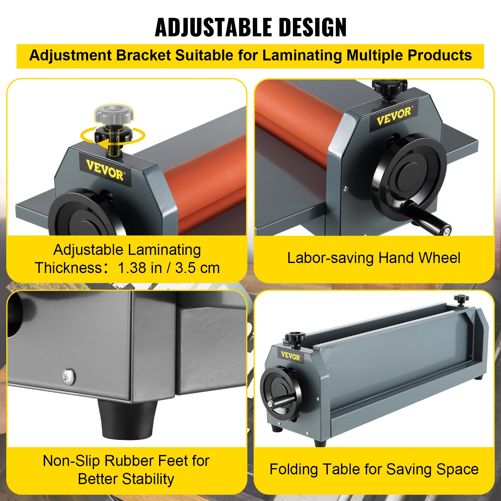 25.5 650MM Manual Cold Roll Laminator Vinyl Photo Film