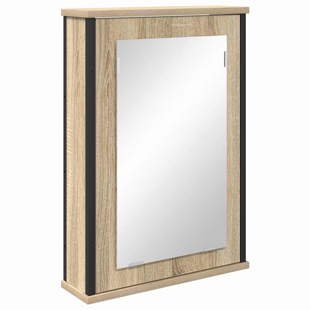   Bathroom Mirror Cabinet Brown 42 x 12 x 60 cm Wood-based material — foto 5