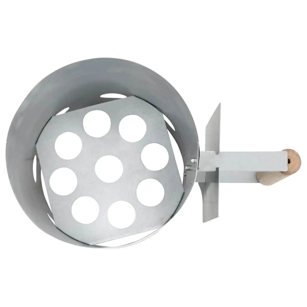 Charcoal Chimney Starter for Charcoal Grills, Galvanized Steel