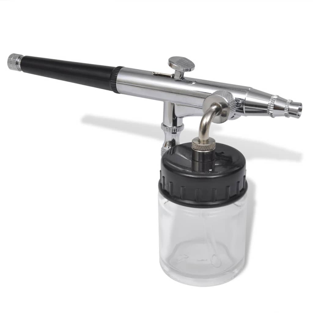 Airbrush Set with Glass Container 0.2 / 0.3 / 0.5 mm Nozzles