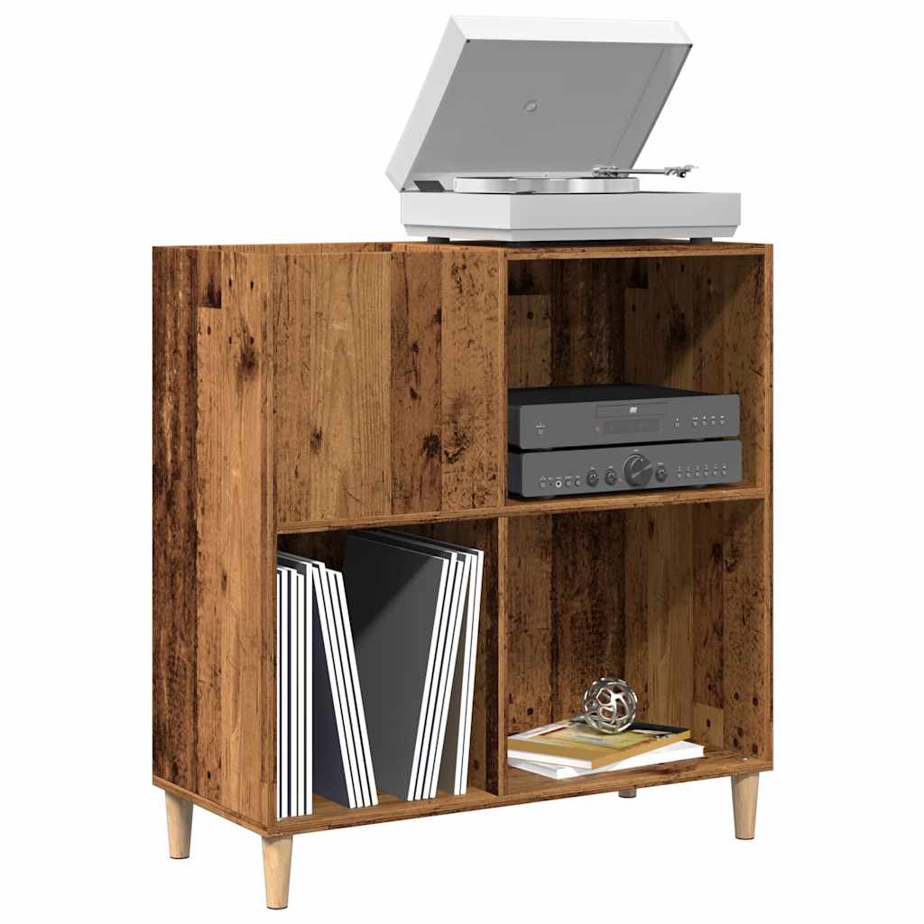 record cabinet, reclaimed wood look, 84.5x38x89 cm, engineered wood Product Image
