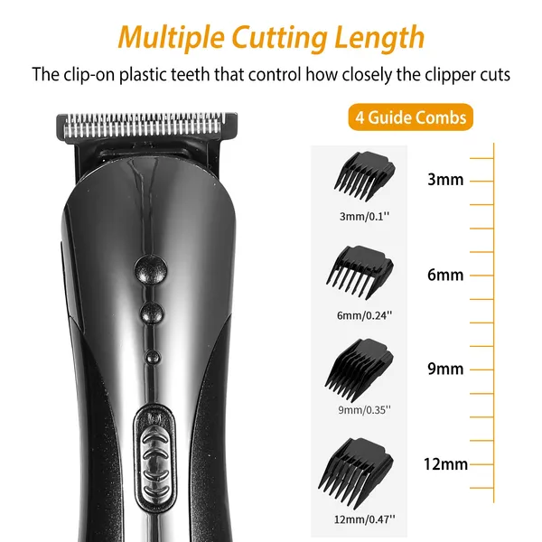 Men Electric Hair Clipper Trimmer Rechargeable Beard Shaver Razor Nose Trimmer Set 4