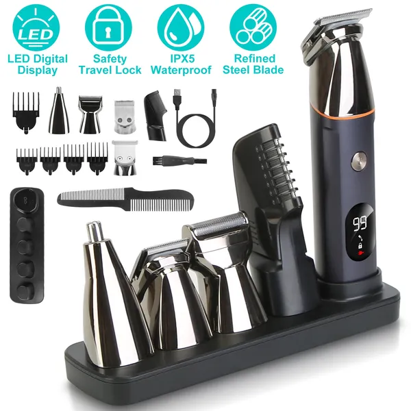 5-in-1 Beard Trimmer and Grooming Kit