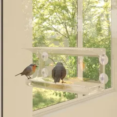 Window Bird Feeders, ., Acrylic, 30x12x15 cm - View 1