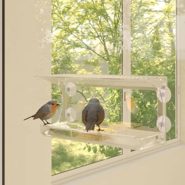 Window Bird Feeders, ., Acrylic, 30x12x15 cm - Shop at LoveMi