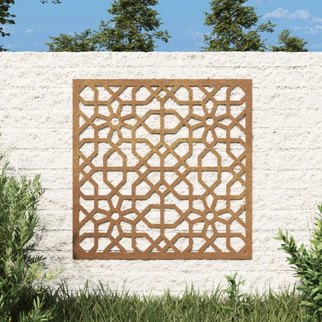 Garden Wall Decoration 55x55 cm Corten Steel Moorish Design - Shop at LoveMi