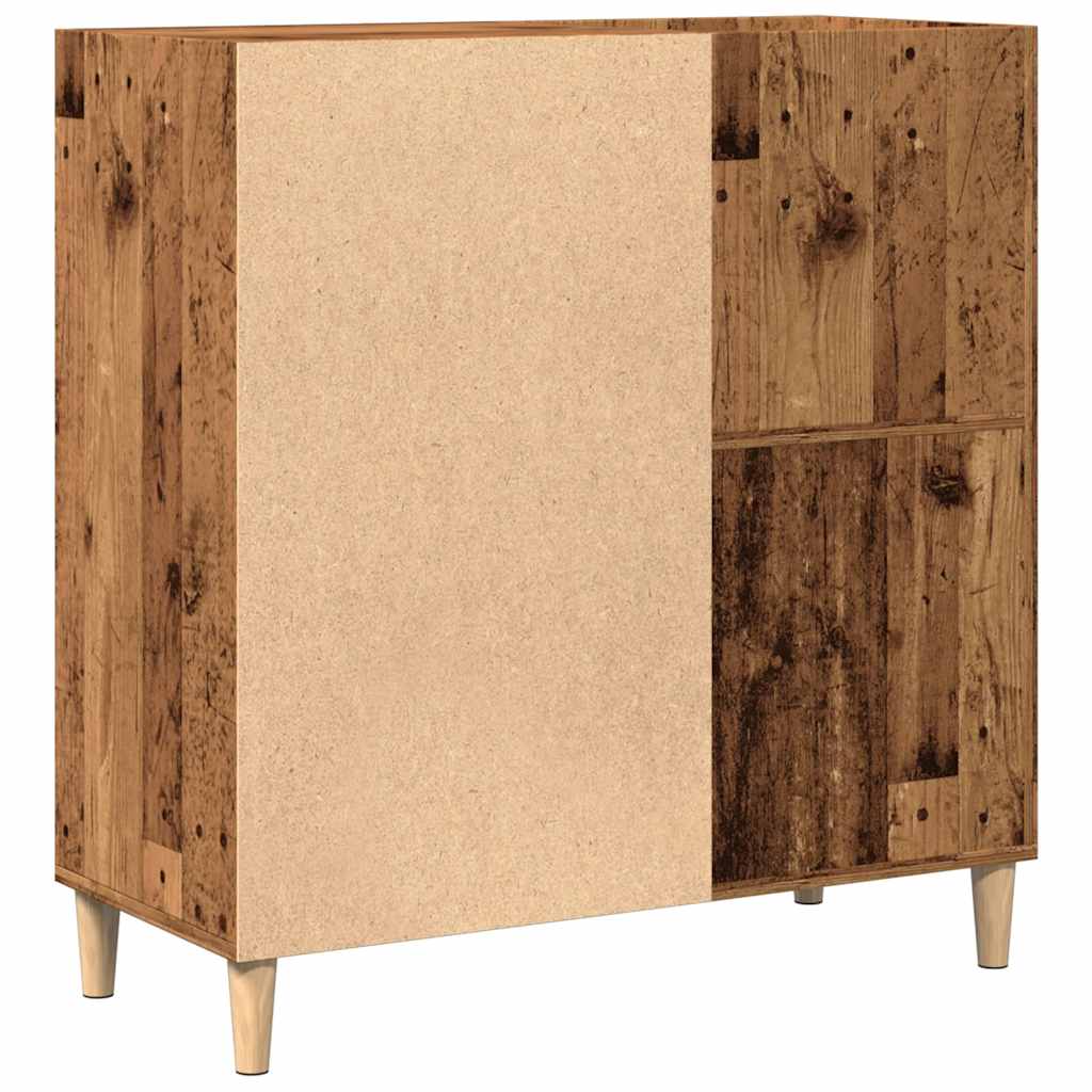 record cabinet, reclaimed wood look, 84.5x38x89 cm, engineered wood Product Image