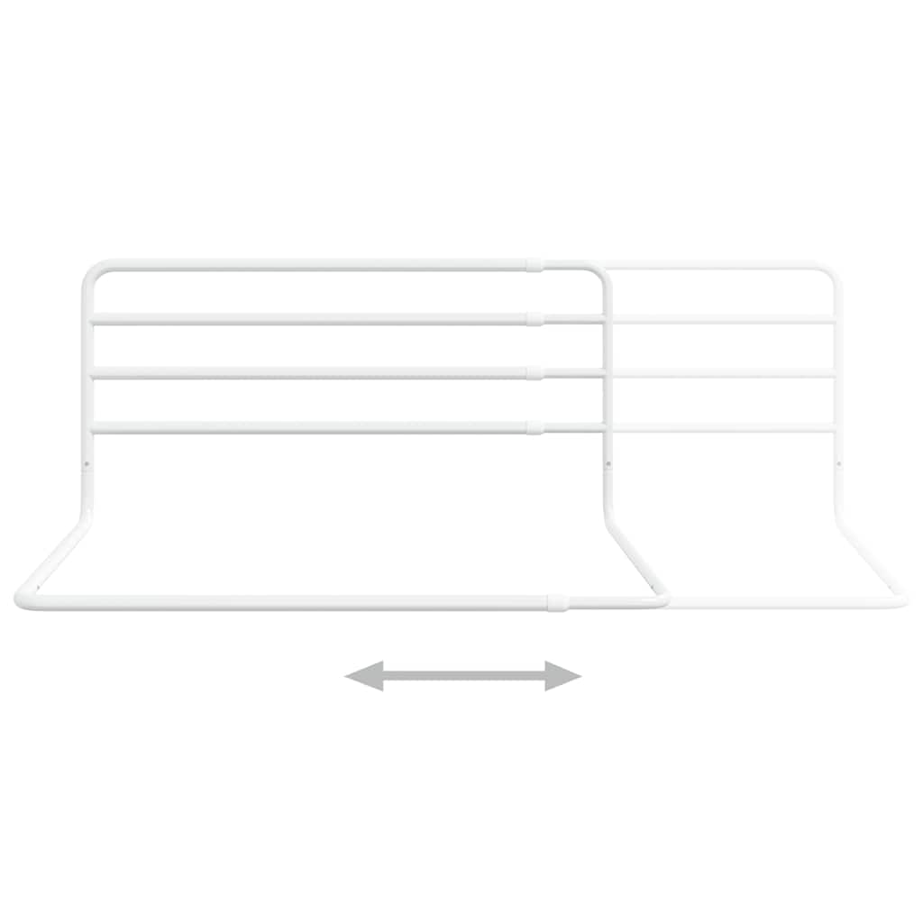   Toddler Bed Guard Rail White (76-137) x 55 cm Iron