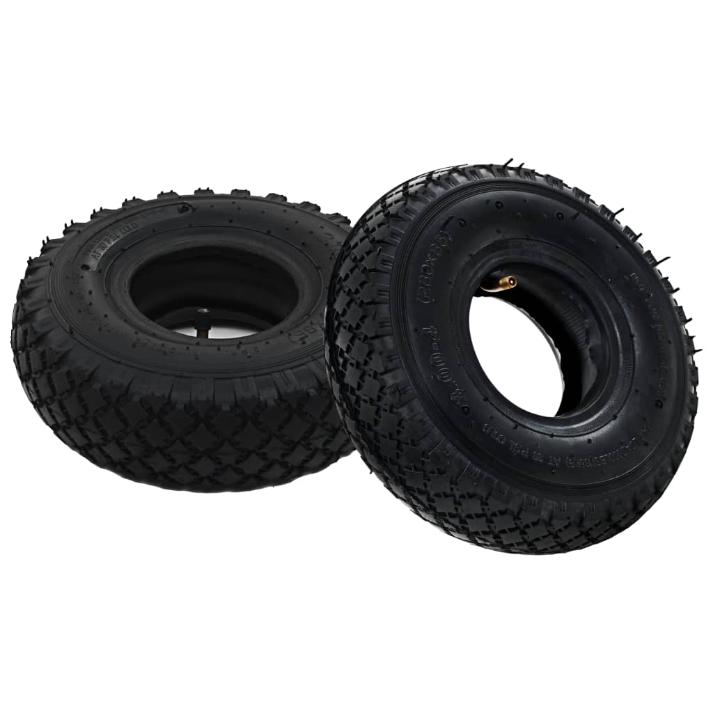 2 tires 2 tubes 3.00 – 4 260 x 85 for hand trucks rubber