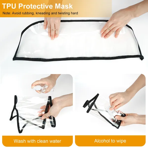 Fishman Hat Protective Face Shield Removable Sun Bucket Cap Face Cover Protect Against UV Spitting Saliva Dust Wind
