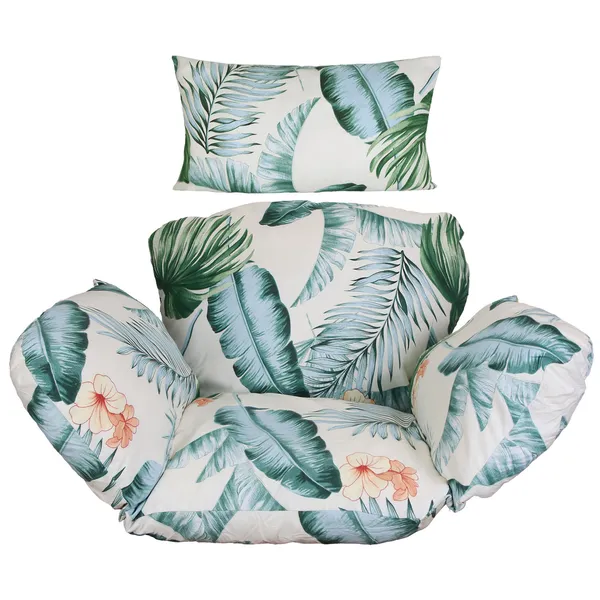 Egg Chair Cushion Hanging Basket Seat Cushion Thicken Soft Egg Swing Chair Pad Hanging Egg Chair Cushion With Headrest