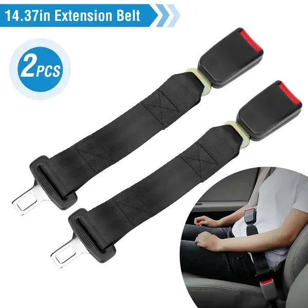 Car Seat Belt Extender 14.37in Buckle Tongue