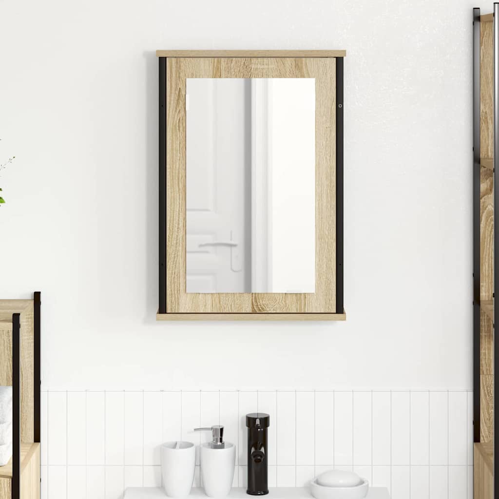   Bathroom Mirror Cabinet Brown 42 x 12 x 60 cm Wood-based material — foto 8