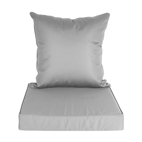 Outdoor Seat Cushion Set Waterproof Patio Furniture Cushion And Back Pillow Fade Resistant Deep Seat Set Chair Pad With Removable Cover For Chair Sofa Couch