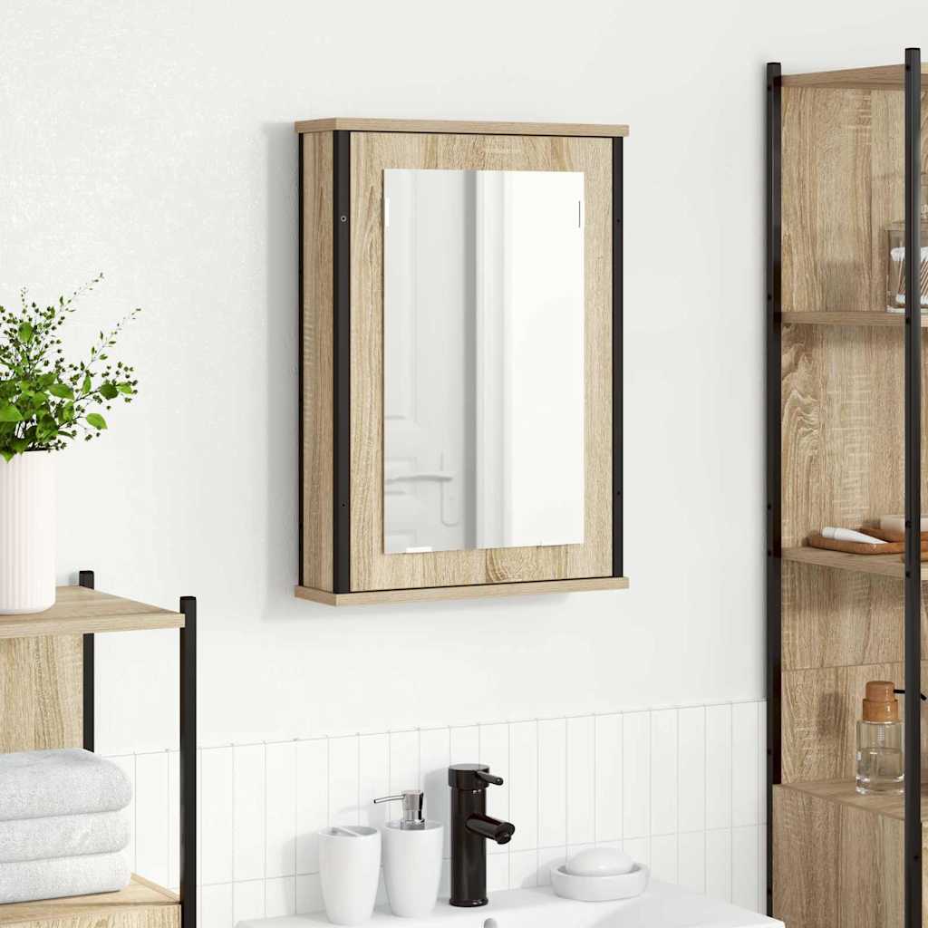   Bathroom Mirror Cabinet Brown 42 x 12 x 60 cm Wood-based material — foto 9