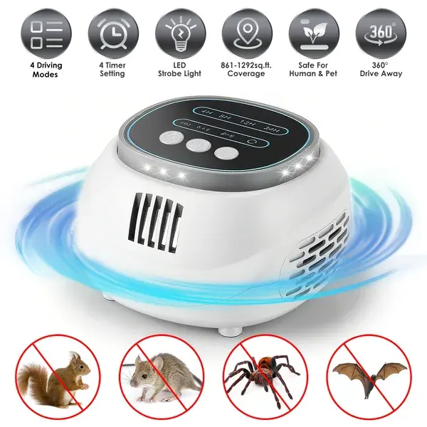 Ultrasonic Rodent Chaser Rat Repellent Pest Driver