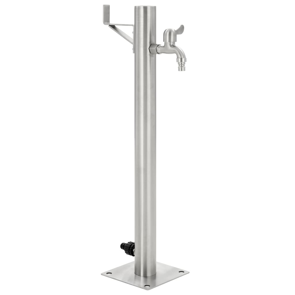   Garden Water Column Stainless Steel Round 65 cm