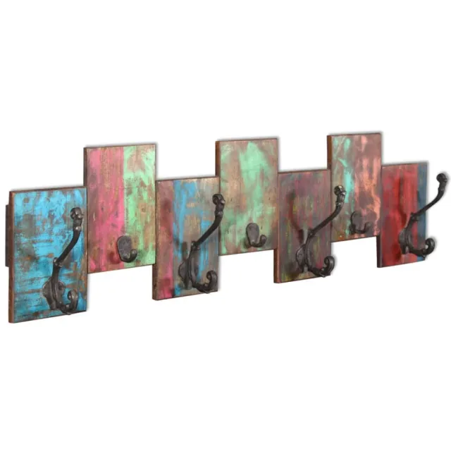 Coat Rack with 7 Hooks, Solid Reclaimed Wood - Shop at LoveMi