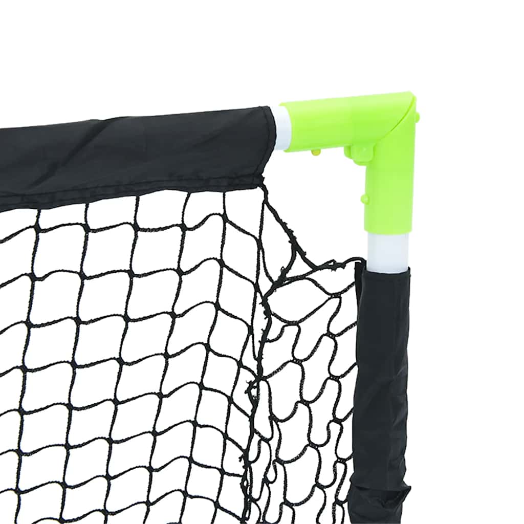 Children’s Folding Football Goal, Black, 90x64x64 cm