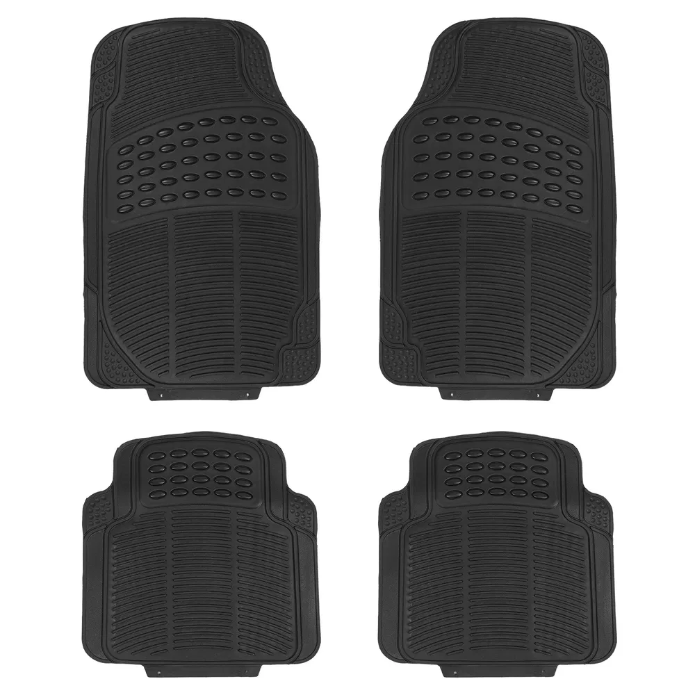 4Pcs Automotive Floor Mats Front And Rear PVC Rubber Floor Mats Heavy Duty... 6