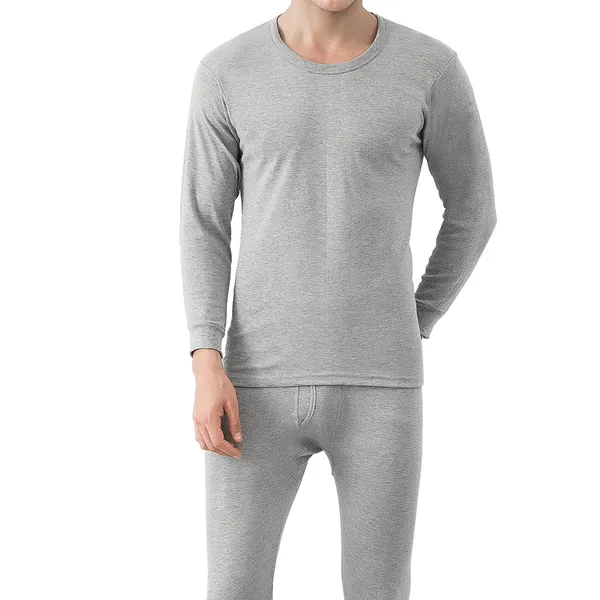 Men Thermal Underwear Set Long Johns Pants Long Sleeve Soft Underwear Kit Top Bottom Winter Sports Suits - 5