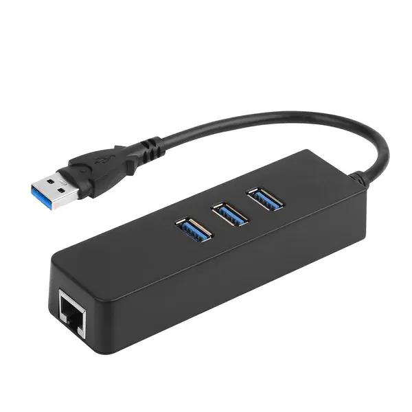 3 Ports USB 3.0 Hub Gigabit Ethernet