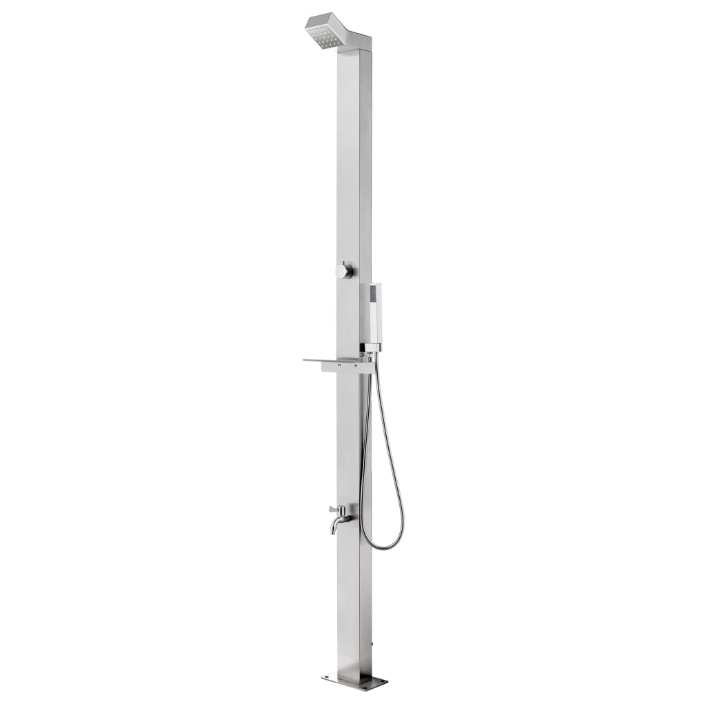   Garden Shower 220 cm Stainless Steel