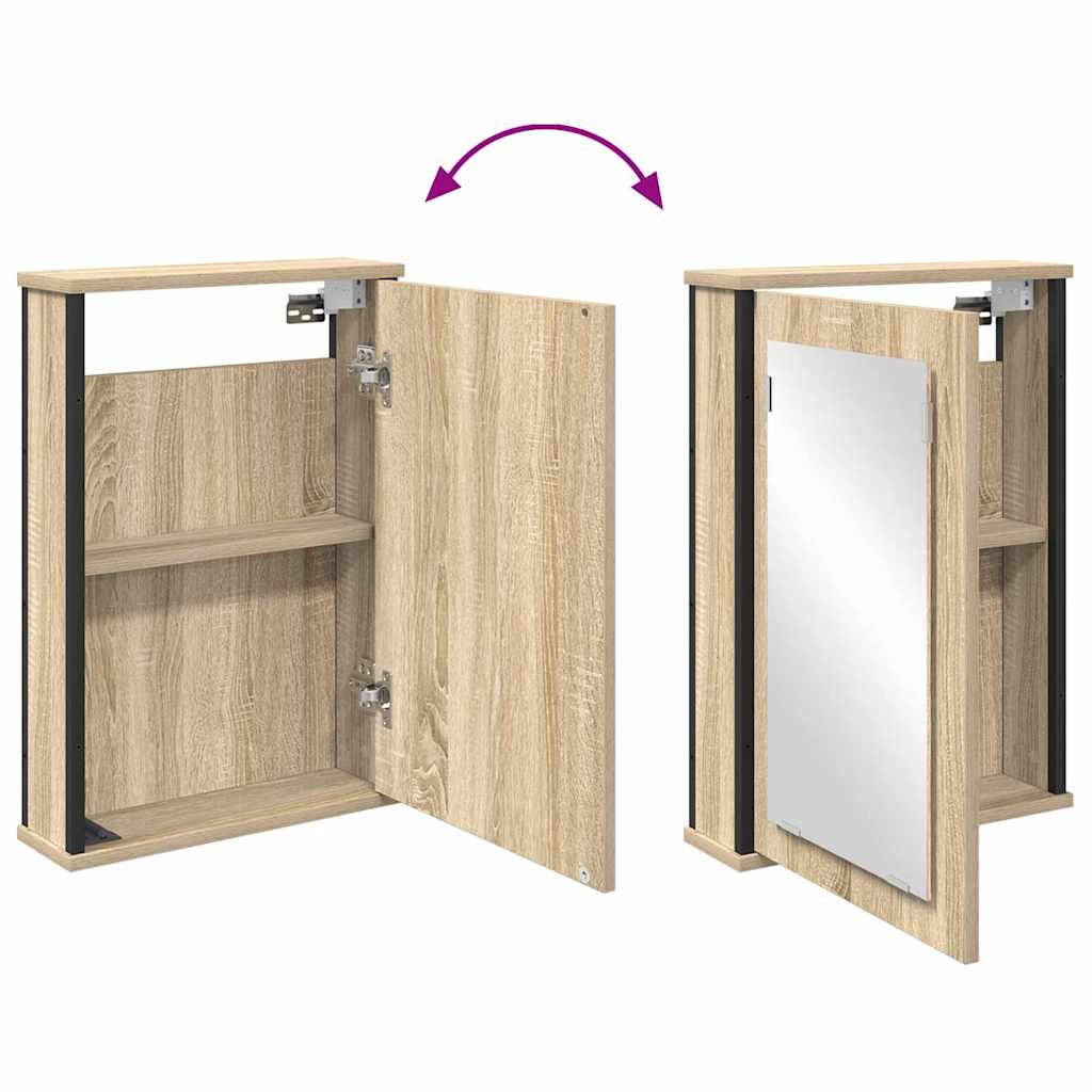   Bathroom Mirror Cabinet Brown 42 x 12 x 60 cm Wood-based material — foto 7
