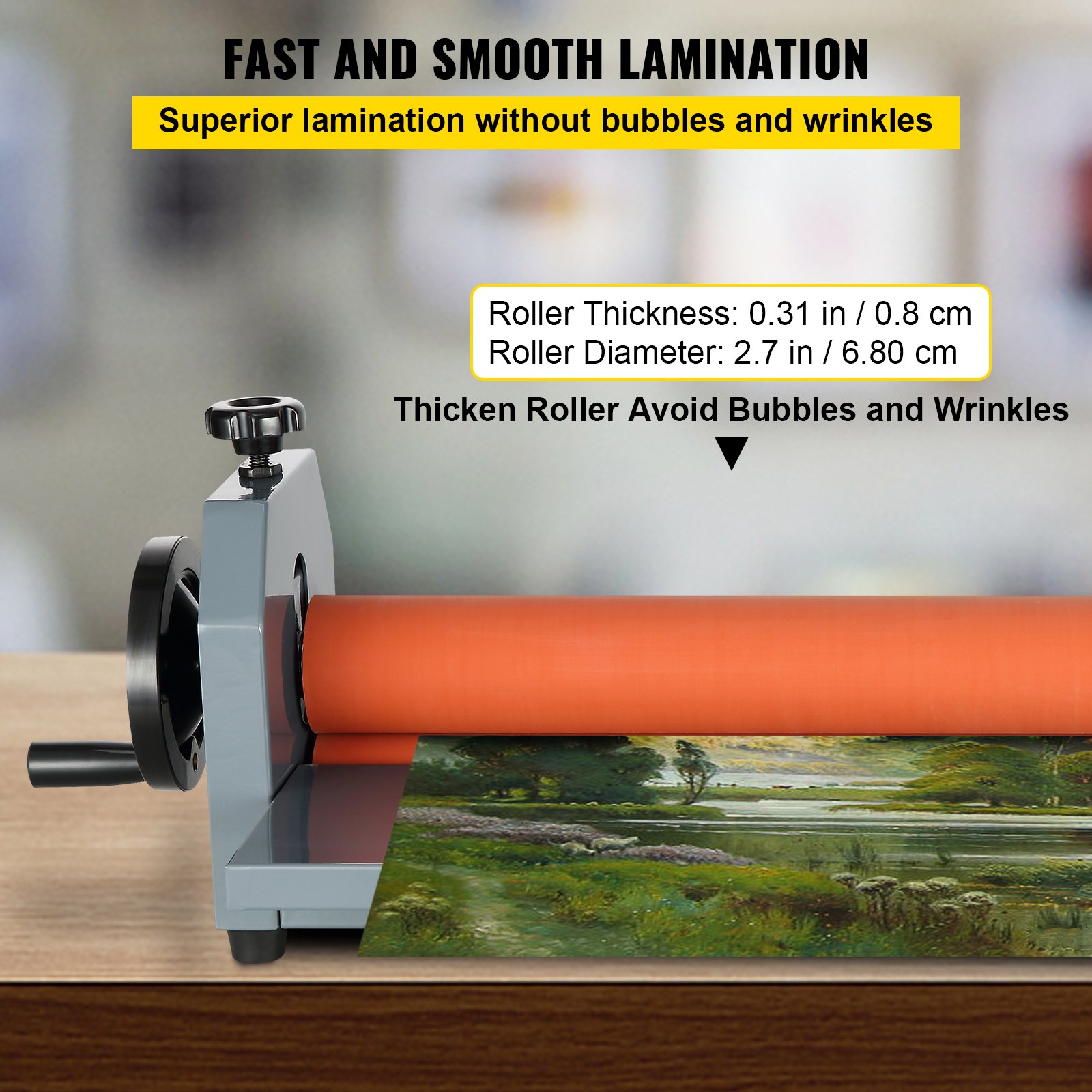 25.5 650MM Manual Cold Roll Laminator Vinyl Photo Film