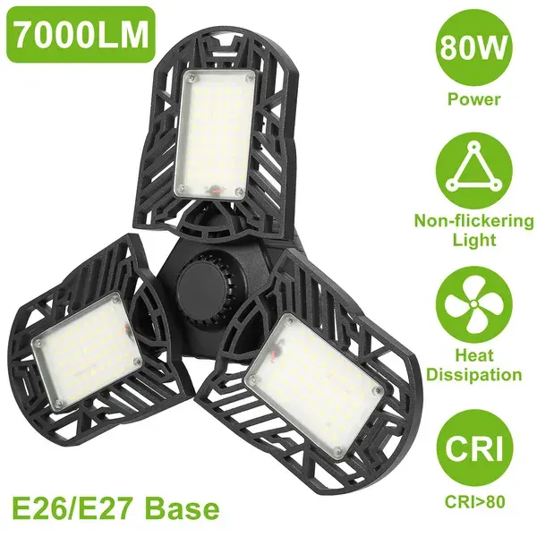 LED Garage Light, IMounTEK E26 E27 80W