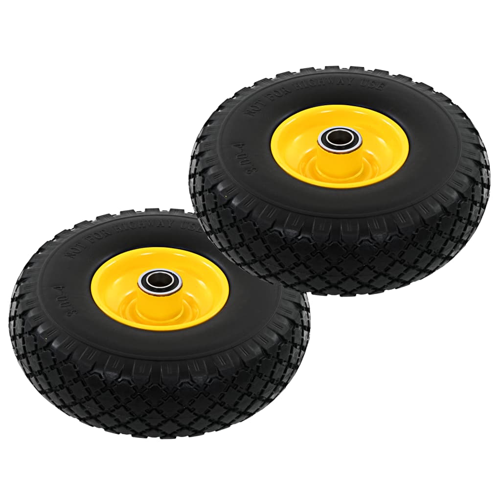 Sack Truck Wheels 2 pcs. Solid PU 3.00 – 4 (260×85)