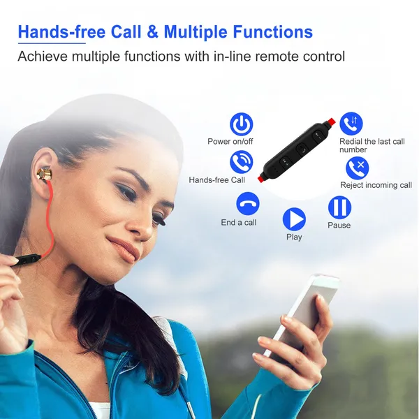Sport Headsets Wireless V4.1 In-Ear Stereo Headphones Sweat-proof Running Earphones 3