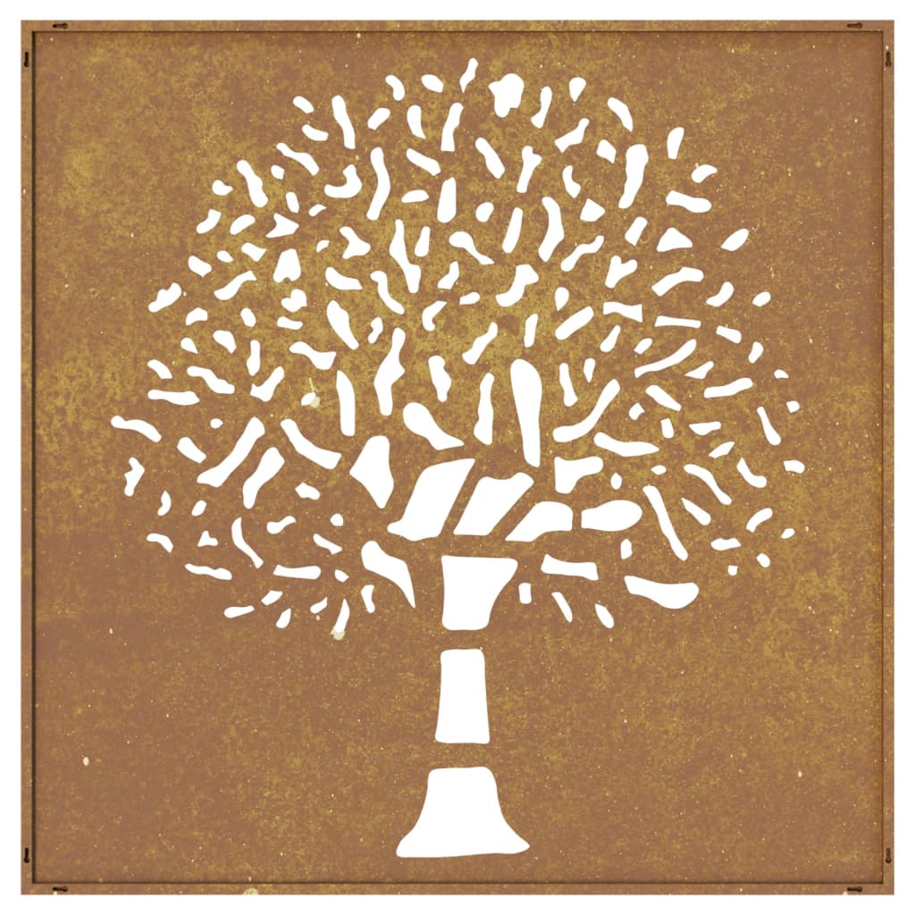 Cortenstahl Wanddekoration Baum – Bild 5