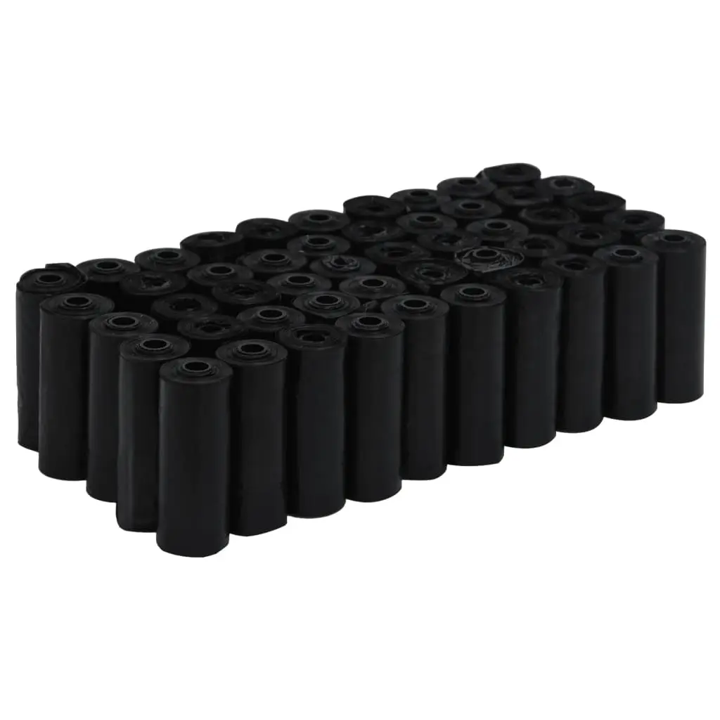 Dog Poop Bags 750 pcs. Black 30x20 cm PE